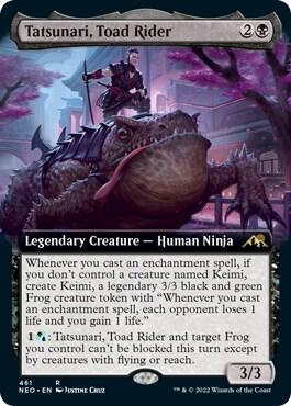 Tatsunari, Toad Rider (Extended Art) 461 card from Kamigawa: Neon Dynasty