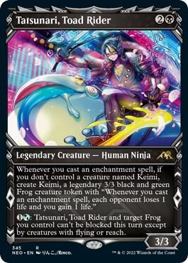 Tatsunari, Toad Rider (Showcase) 345 card from Kamigawa: Neon Dynasty