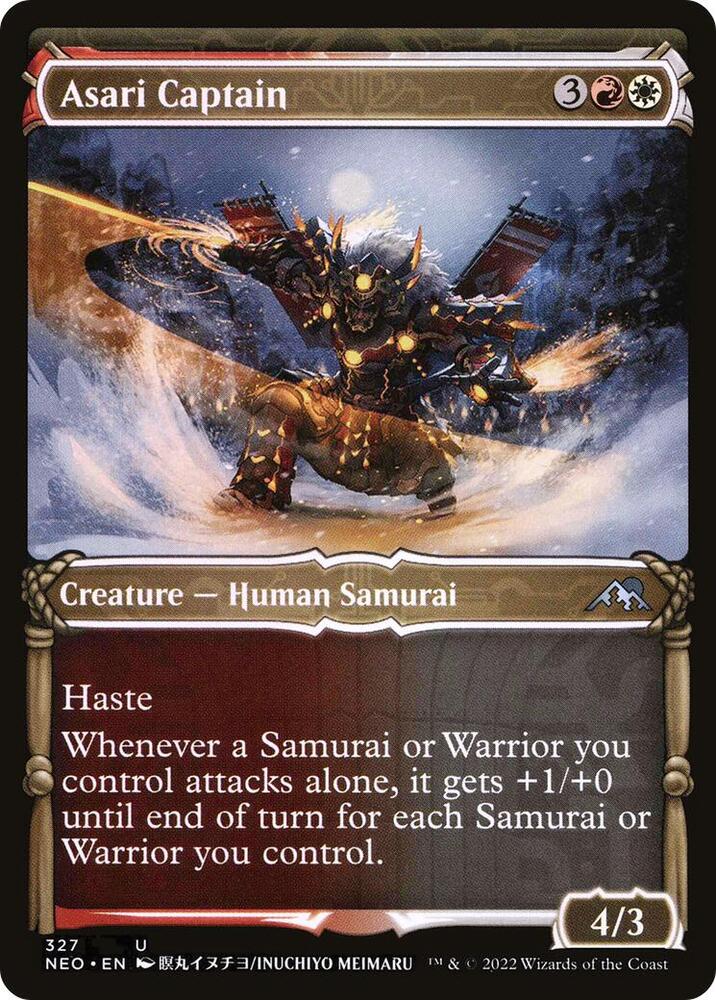 Asari Captain (Showcase) 327 card from Kamigawa: Neon Dynasty
