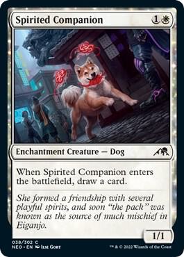 Spirited Companion 38 card from Kamigawa: Neon Dynasty
