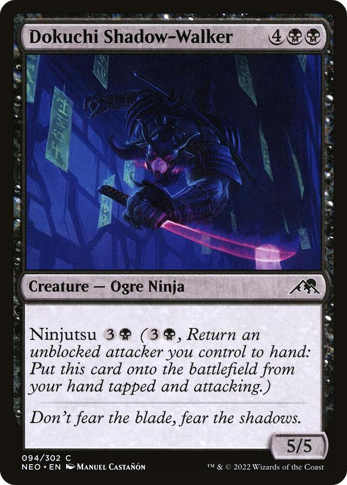 Dokuchi Shadow-Walker 94 card from Kamigawa: Neon Dynasty