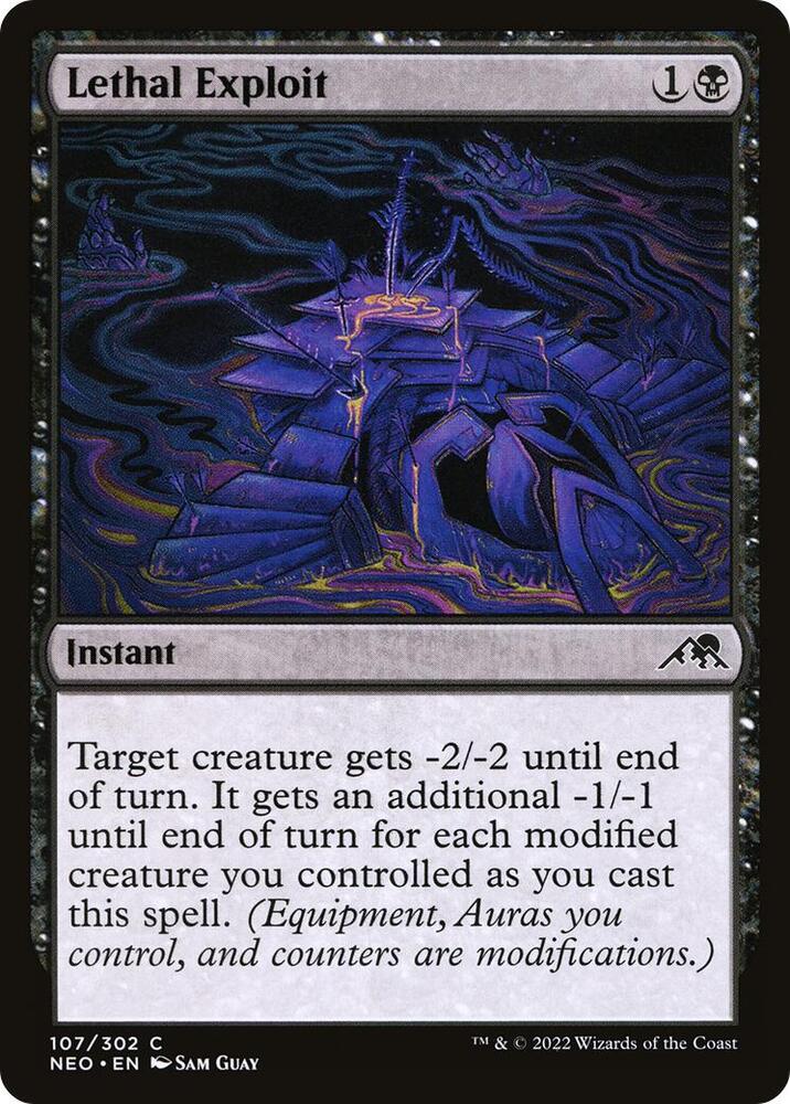 Lethal Exploit 107 card from Kamigawa: Neon Dynasty