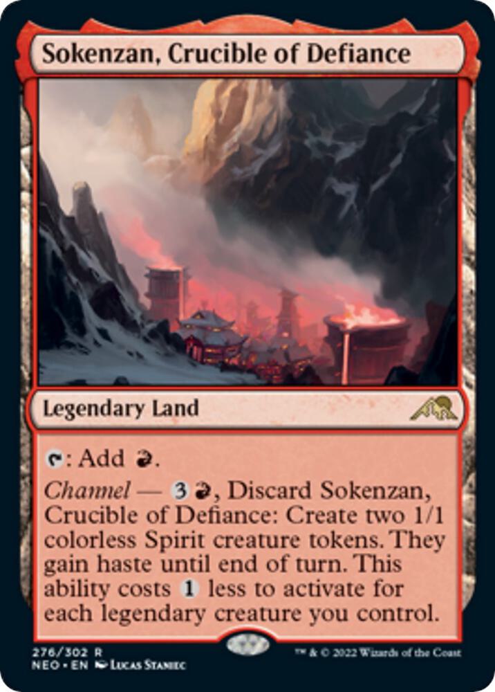 Sokenzan, Crucible of Defiance 276 card from Kamigawa: Neon Dynasty