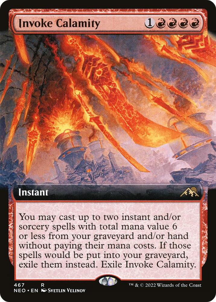Invoke Calamity (Extended Art) 467 card from Kamigawa: Neon Dynasty