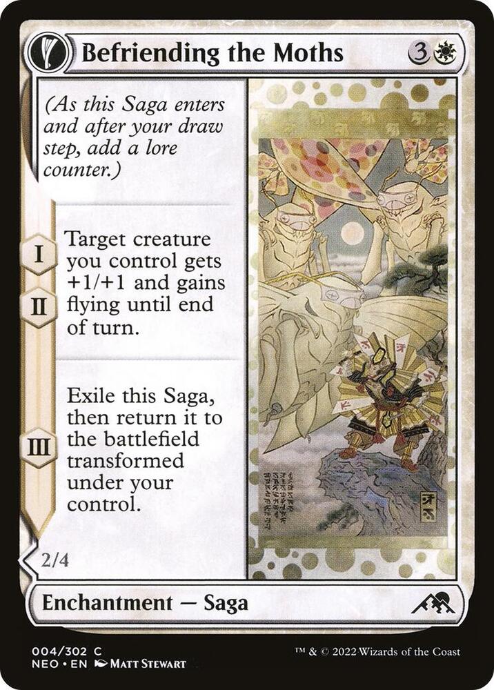 Befriending the Moths 4 card from Kamigawa: Neon Dynasty