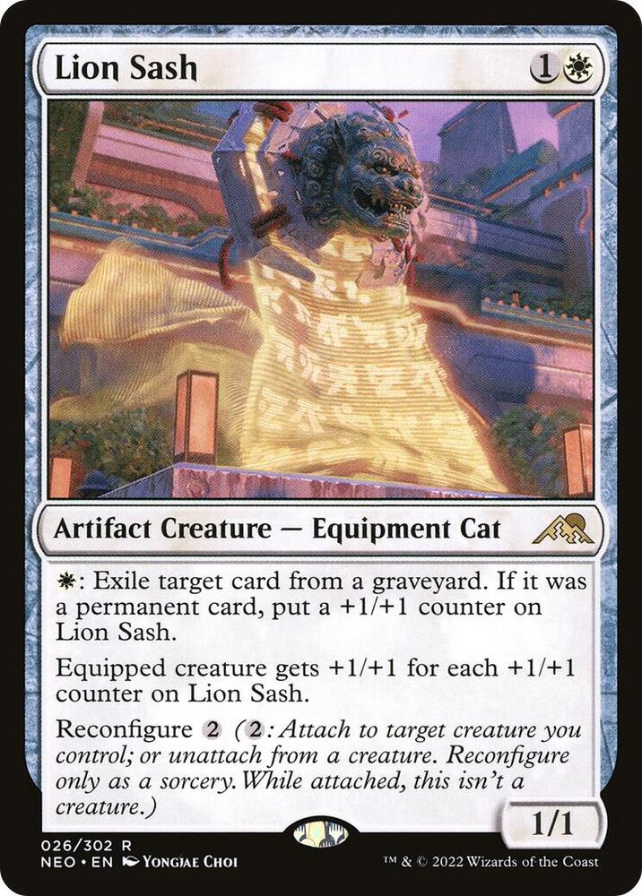 Lion Sash 26 card from Kamigawa: Neon Dynasty