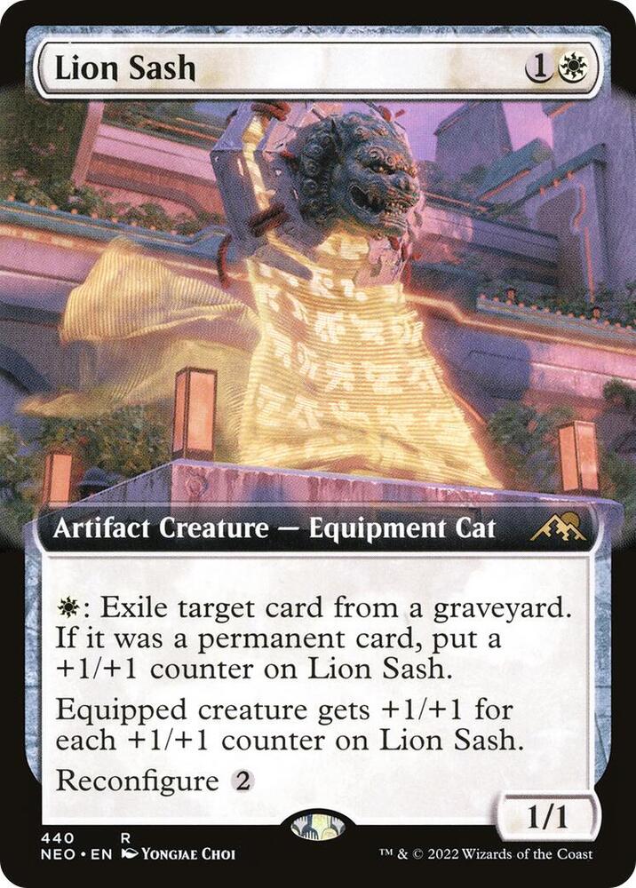Lion Sash (Extended Art) 440 card from Kamigawa: Neon Dynasty