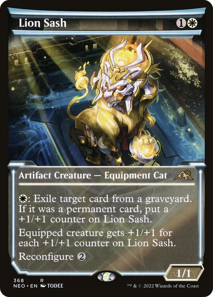 Lion Sash (Showcase) 368 card from Kamigawa: Neon Dynasty
