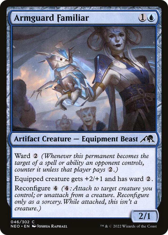 Armguard Familiar 46 card from Kamigawa: Neon Dynasty