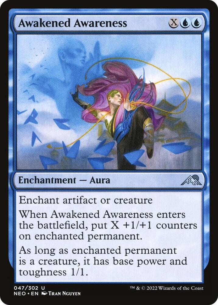 Awakened Awareness 47 card from Kamigawa: Neon Dynasty