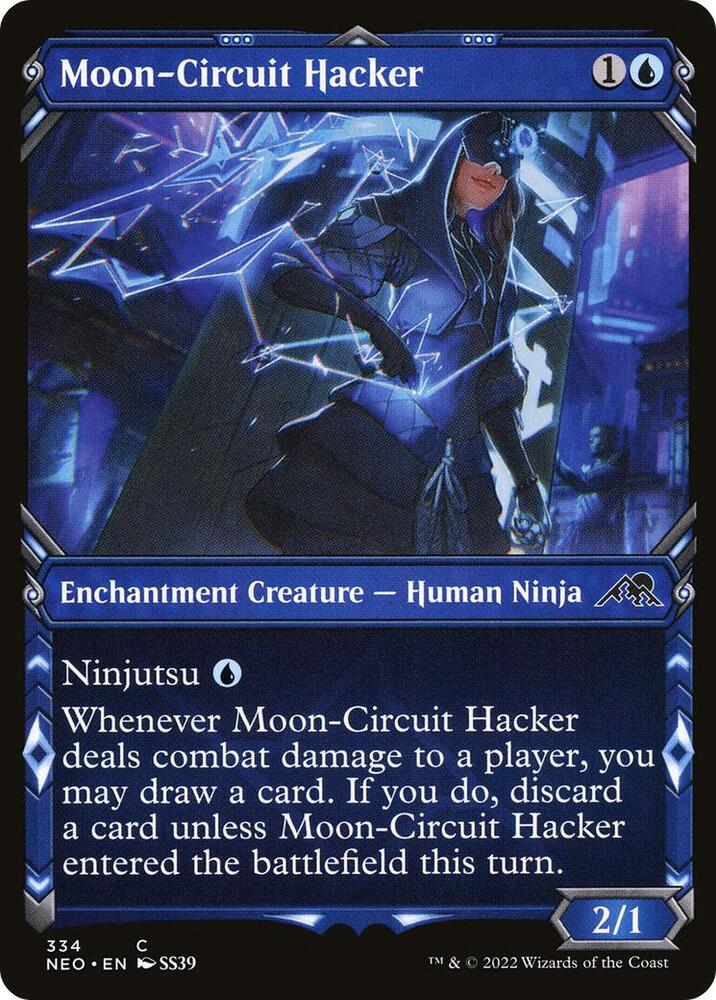 Moon-Circuit Hacker (Showcase) 334 card from Kamigawa: Neon Dynasty