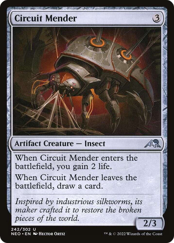 Circuit Mender 242 card from Kamigawa: Neon Dynasty