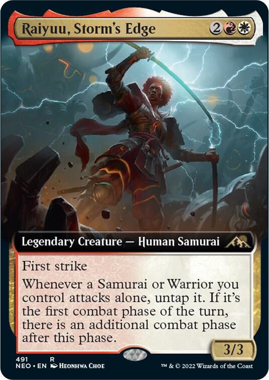 Raiyuu, Storm's Edge (Extended Art) 491 card from Kamigawa: Neon Dynasty