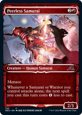 Peerless Samurai (Showcase) 322 card from Kamigawa: Neon Dynasty