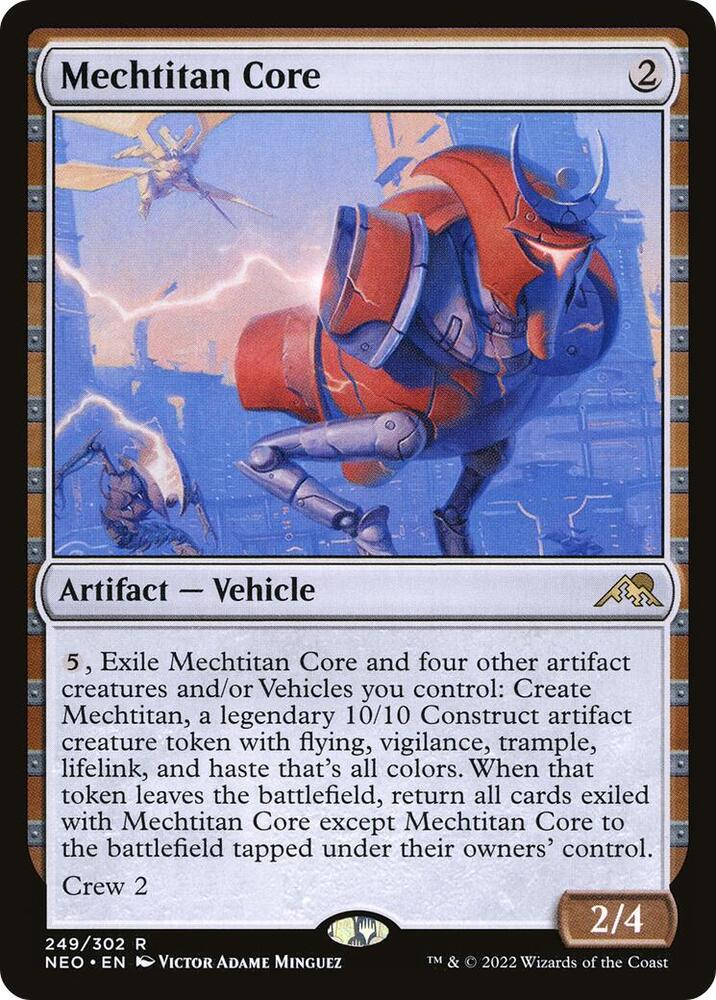 Mechtitan Core 249 card from Kamigawa: Neon Dynasty