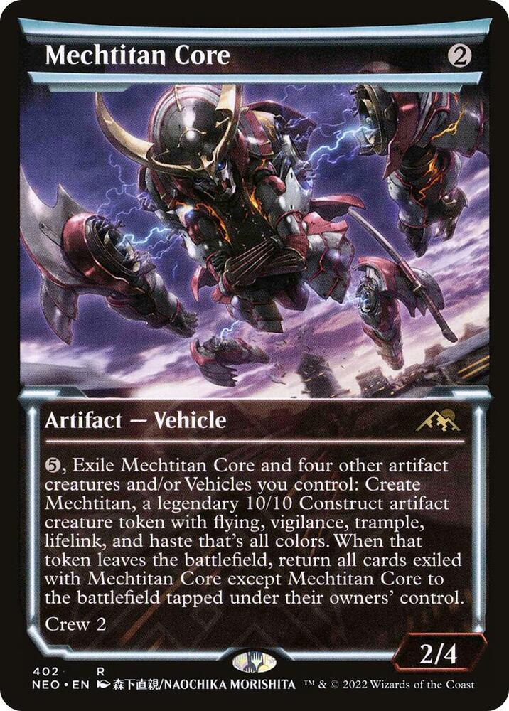 Mechtitan Core (Showcase) 402 card from Kamigawa: Neon Dynasty