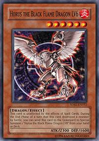 Horus the Black Flame Dragon LV6 SDRL-EN012 card from Structure Deck: Rise of the Dragon Lords