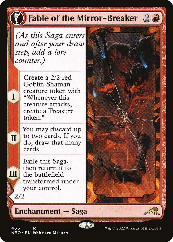 Fable of the Mirror-Breaker (Extended Art) 465 card from Kamigawa: Neon Dynasty