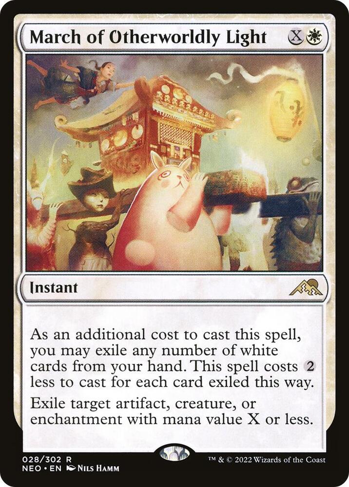 March of Otherworldly Light 28 card from Kamigawa: Neon Dynasty