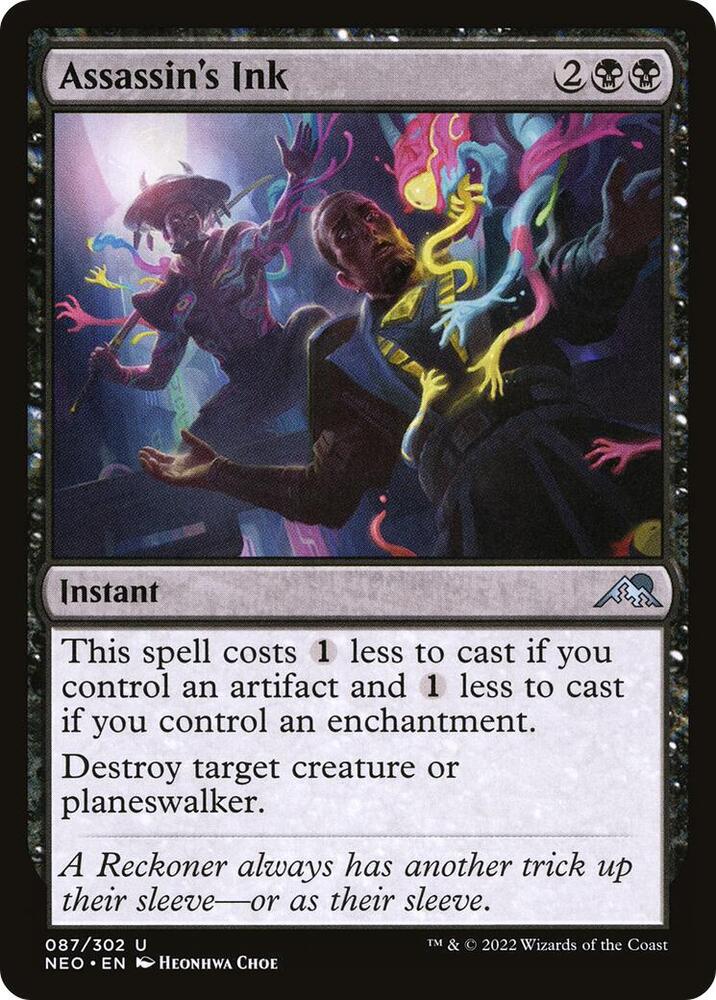 Assassin's Ink 87 card from Kamigawa: Neon Dynasty