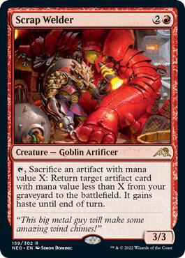 Scrap Welder 159 card from Kamigawa: Neon Dynasty