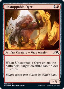Unstoppable Ogre 169 card from Kamigawa: Neon Dynasty
