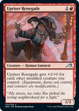 Upriser Renegade 170 card from Kamigawa: Neon Dynasty