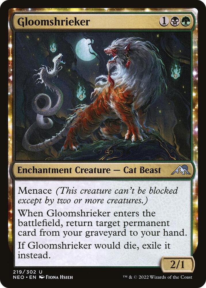 Gloomshrieker 219 card from Kamigawa: Neon Dynasty