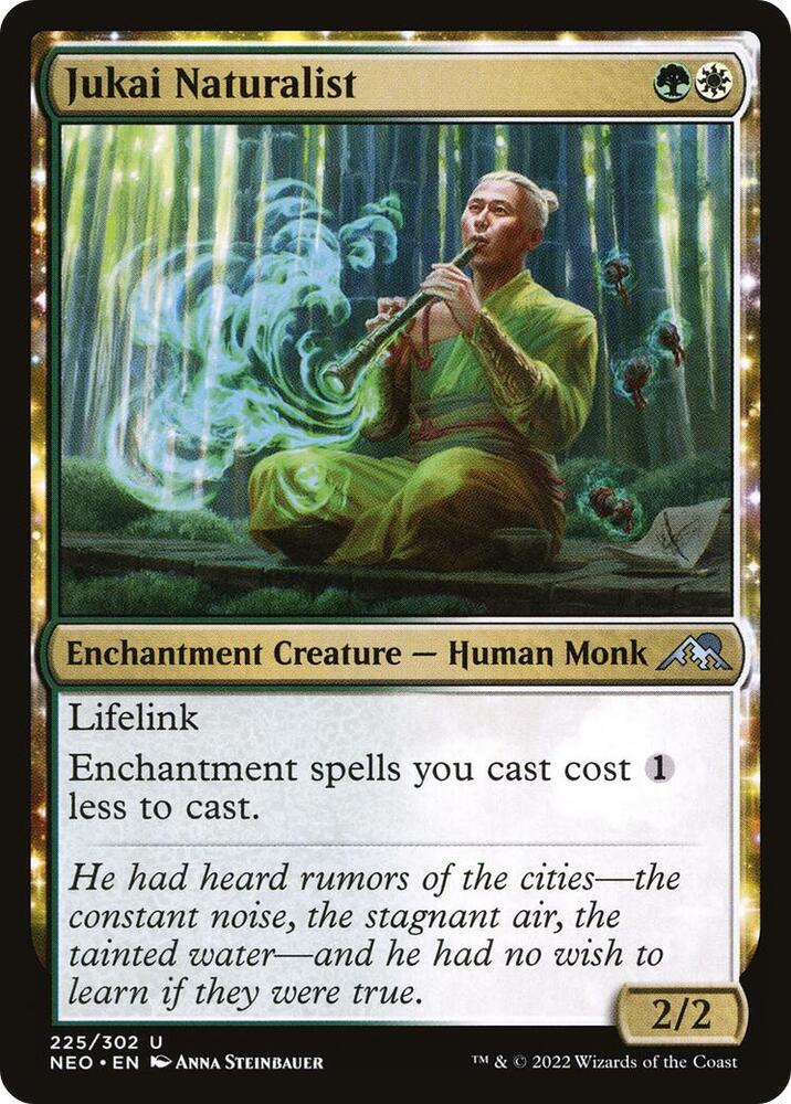 Jukai Naturalist 225 card from Kamigawa: Neon Dynasty