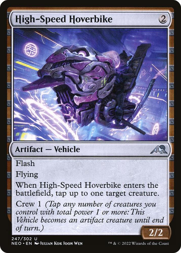 High-Speed Hoverbike 247 card from Kamigawa: Neon Dynasty