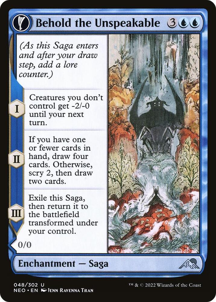 Behold the Unspeakable 48 card from Kamigawa: Neon Dynasty