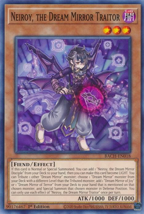 Neiroy, the Dream Mirror Traitor BACH-EN018 card from Battle of Chaos