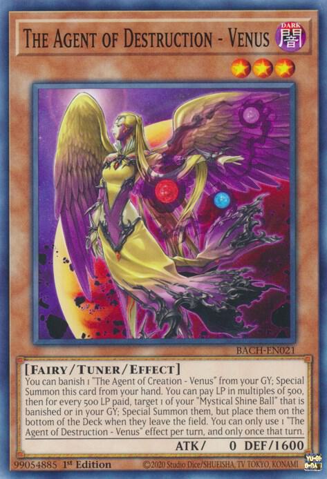 The Agent of Destruction - Venus BACH-EN021 card from Battle of Chaos