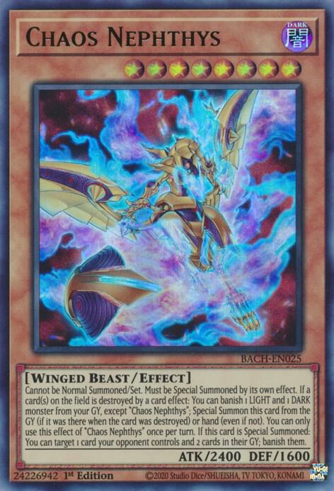 Chaos Nephthys BACH-EN025 card from Battle of Chaos