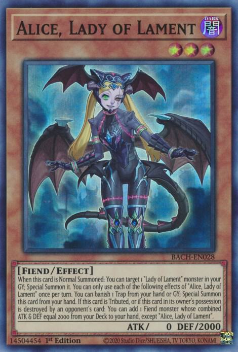 Alice, Lady of Lament BACH-EN028 card from Battle of Chaos