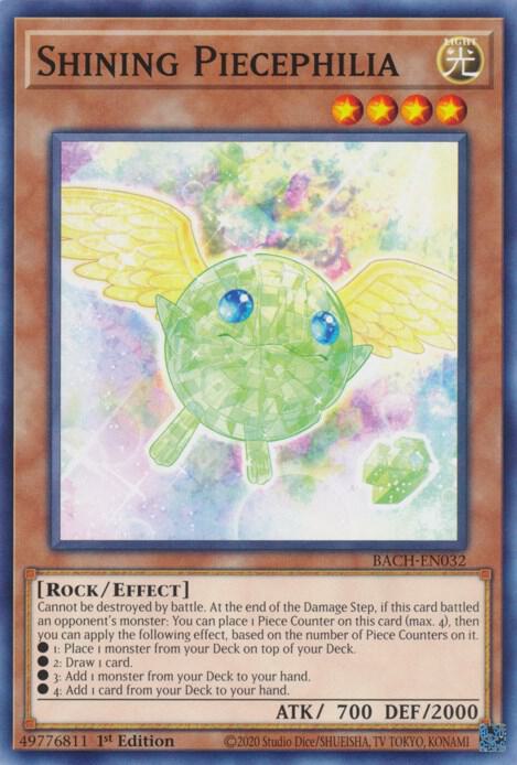 Shining Piecephilia BACH-EN032 card from Battle of Chaos