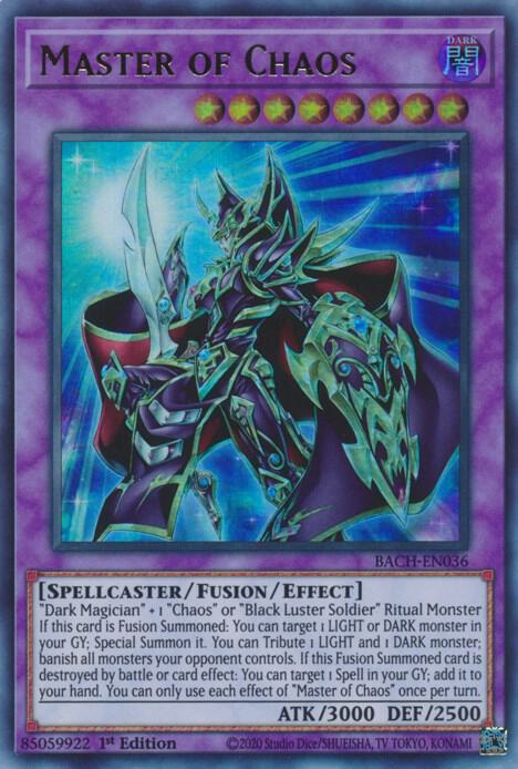 Master of Chaos BACH-EN036 card from Battle of Chaos