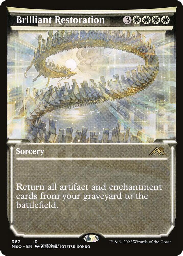 Brilliant Restoration (Showcase) 363 card from Kamigawa: Neon Dynasty
