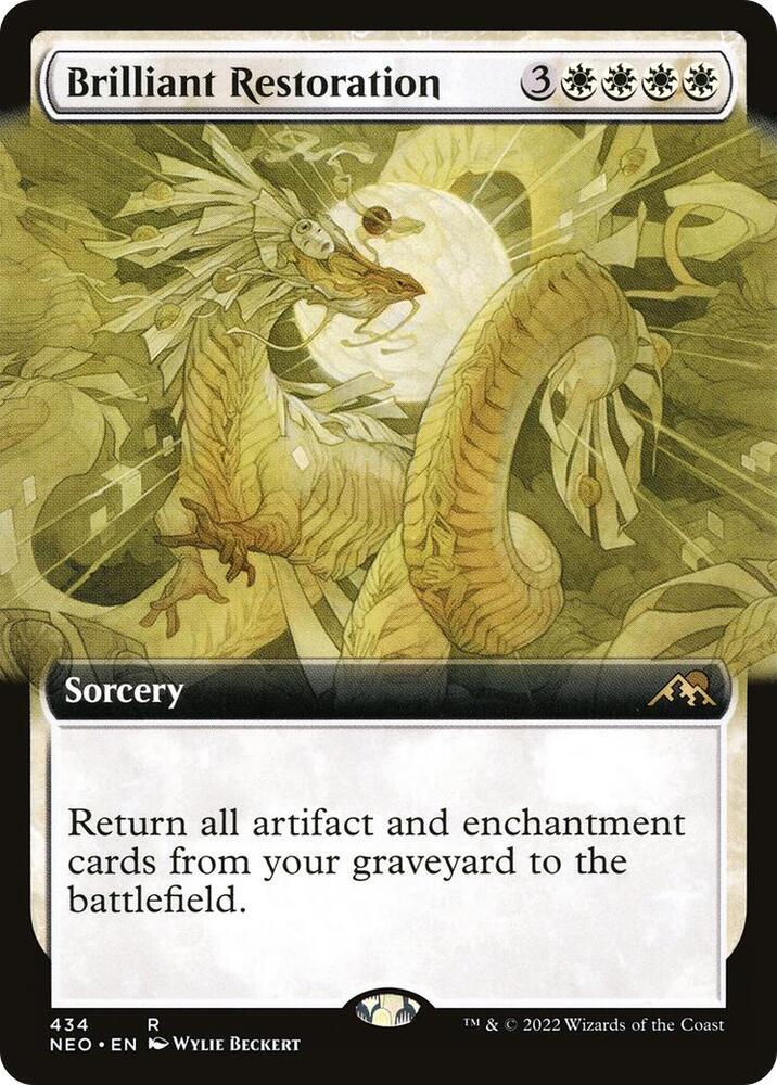 Brilliant Restoration (Extended Art) 434 card from Kamigawa: Neon Dynasty