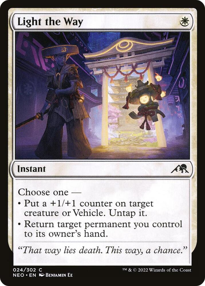 Light the Way 24 card from Kamigawa: Neon Dynasty