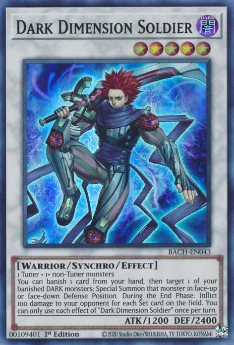 Dark Dimension Soldier BACH-EN043 card from Battle of Chaos