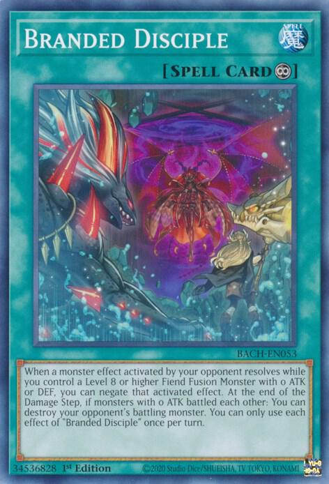 Branded Disciple BACH-EN053 card from Battle of Chaos