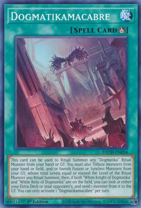 Dogmatikamacabre BACH-EN054 card from Battle of Chaos