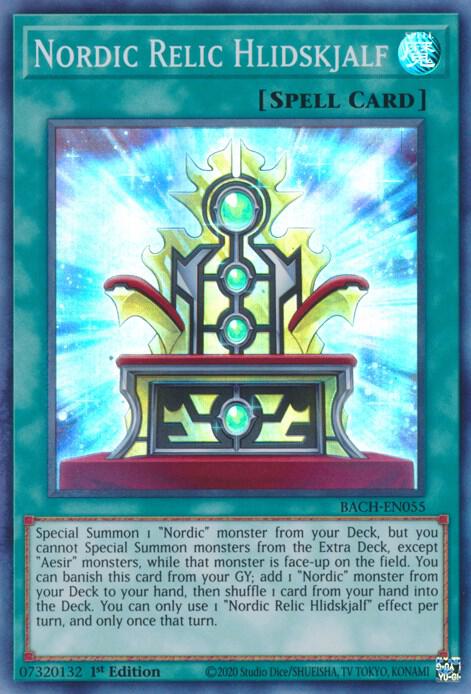 Nordic Relic Hlidskjalf BACH-EN055 card from Battle of Chaos
