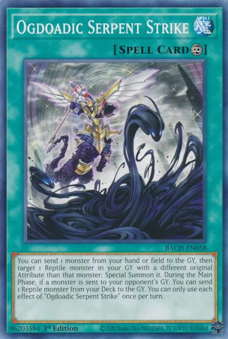 Ogdoadic Serpent Strike BACH-EN058 card from Battle of Chaos