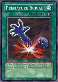 Premature Burial SDRL-EN024 card from Structure Deck: Rise of the Dragon Lords