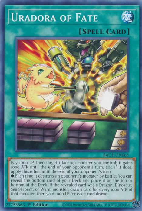 Uradora of Fate BACH-EN065 card from Battle of Chaos
