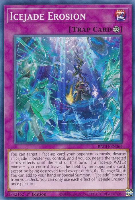Icejade Erosion BACH-EN066 card from Battle of Chaos