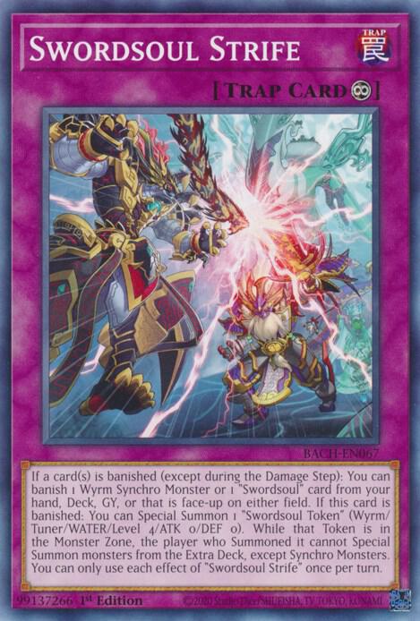 Swordsoul Strife BACH-EN067 card from Battle of Chaos