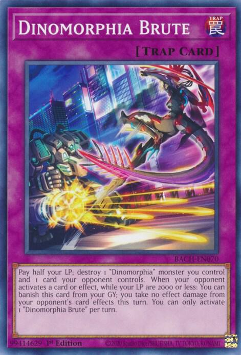 Dinomorphia Brute BACH-EN070 card from Battle of Chaos